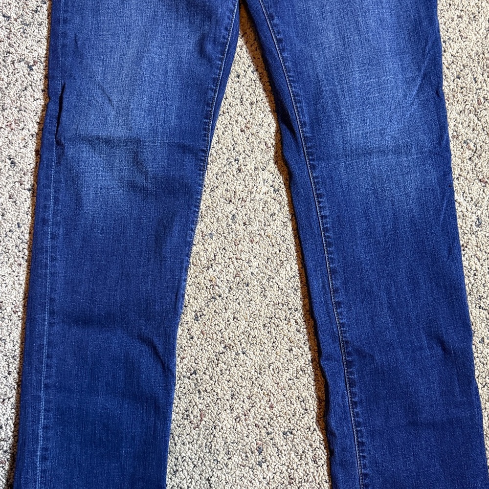 Kut From The Kloth Women’s Dark Blue Jeans Midrise Straight Leg Sz 12 - Picture 4 of 11